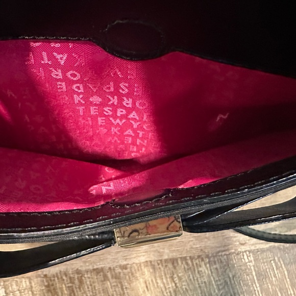 Kate Spade Angelica Black and Cream Striped Crossbody Bag - Picture 7 of 14